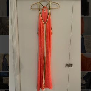 Orange Pitusa maxi coverup up